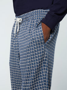 Men | Dallas Houndstooth Track Pant | Maritime Blue