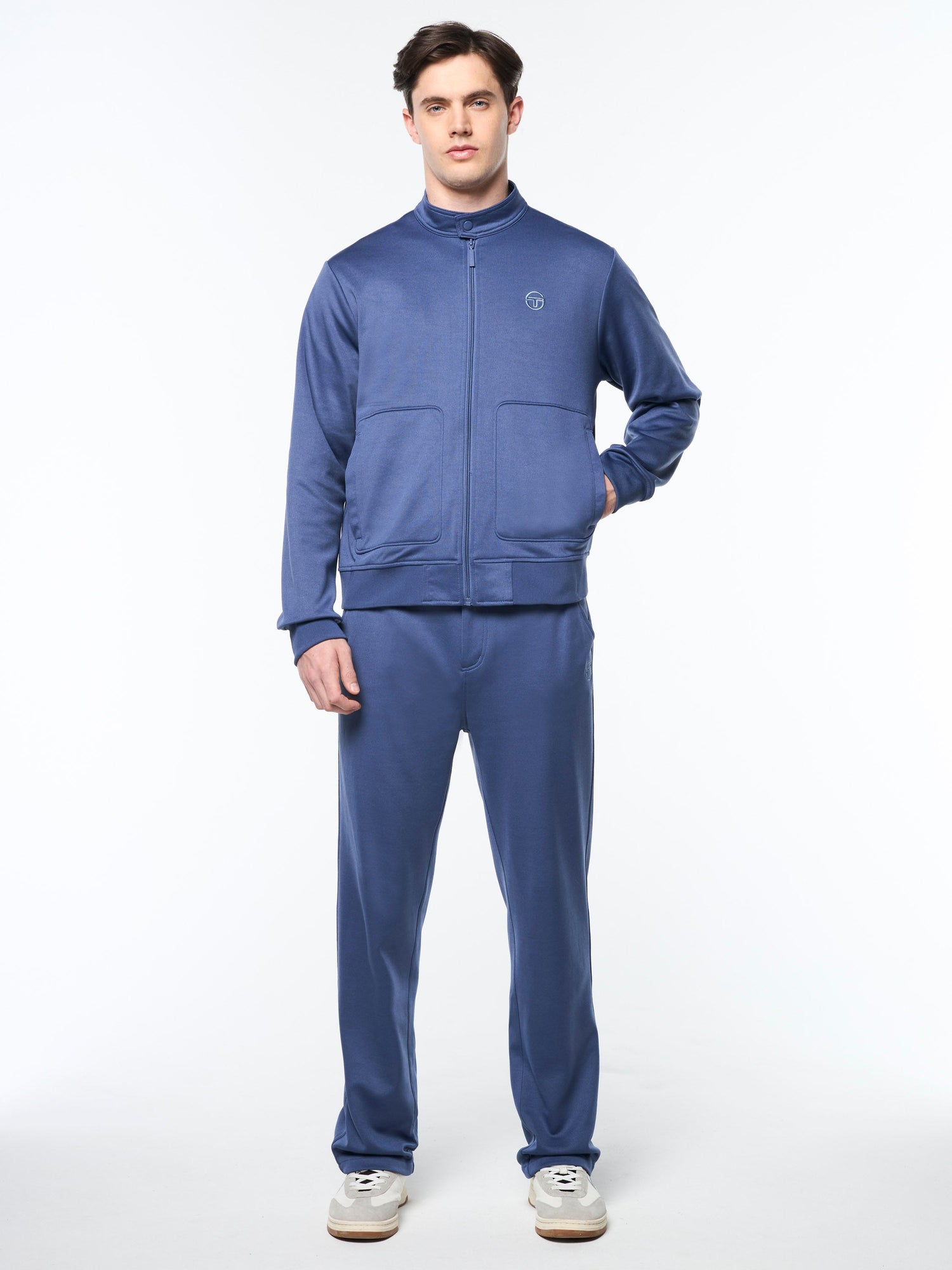 Men | Sandro Track Jacket | Blue Indigo