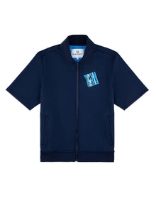 Men | Urso Short Sleeve Track Jacket | Maritime Blue