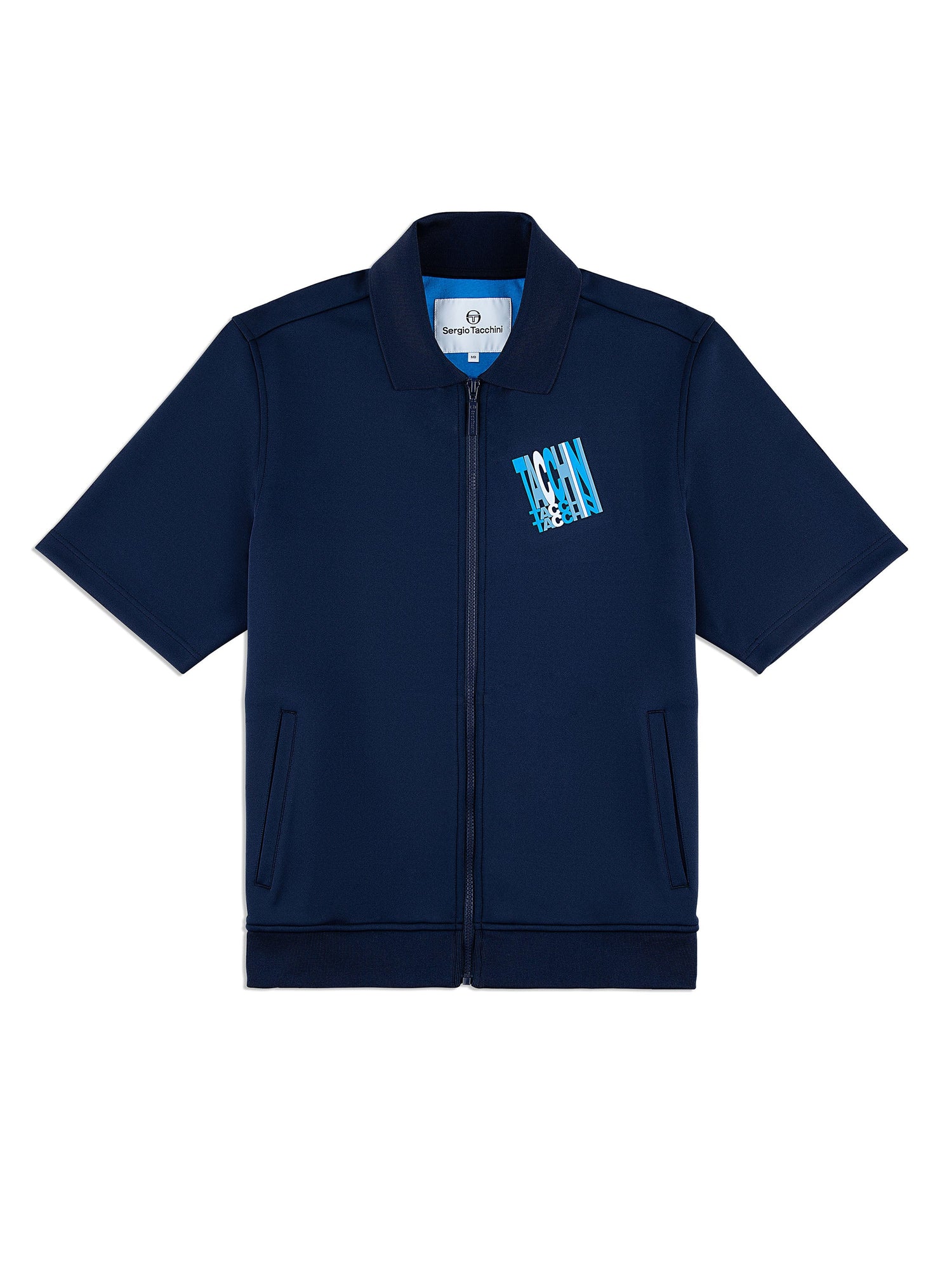 Men | Urso Short Sleeve Track Jacket | Maritime Blue