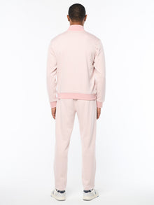 Men | Paolo Knit Track Jacket | Pale Mauve