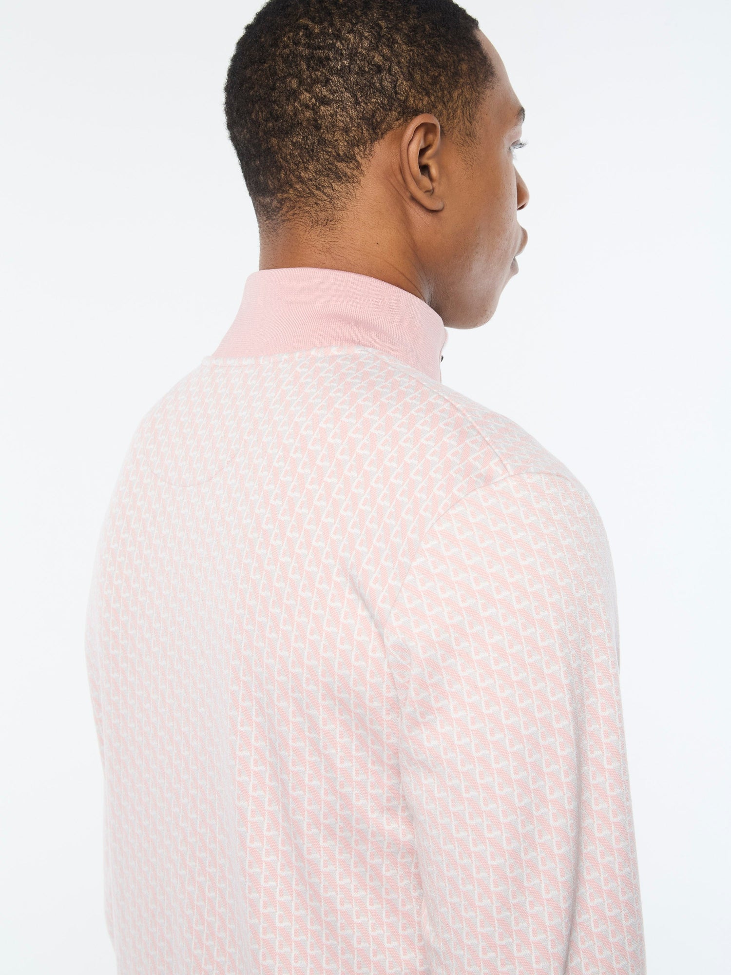 Men | Paolo Knit Track Jacket | Pale Mauve