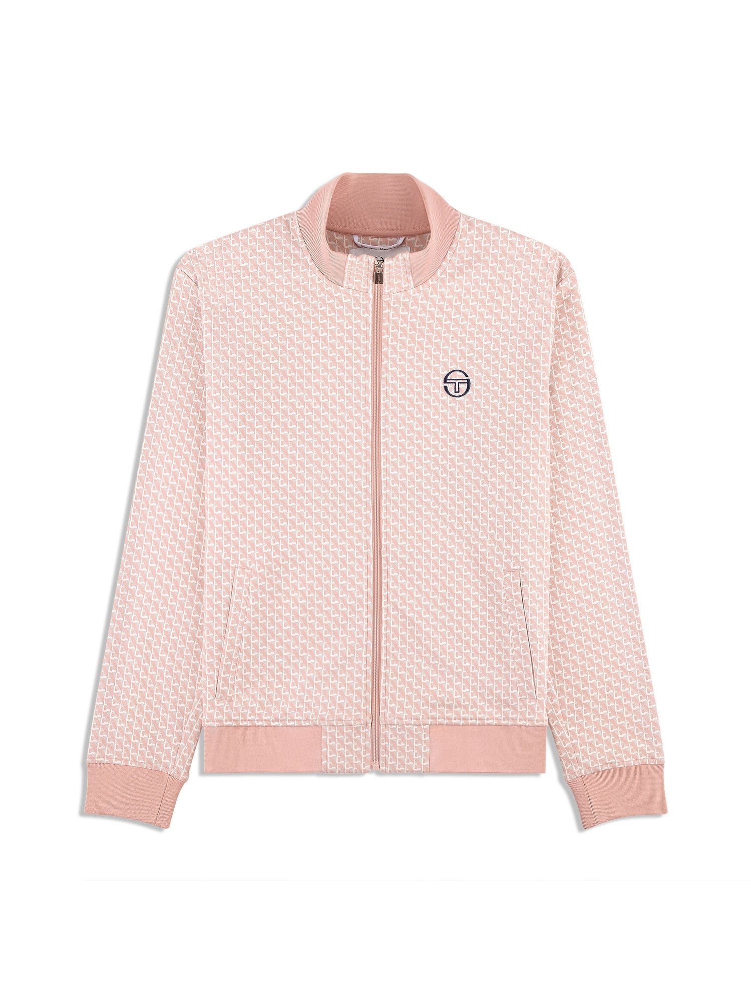 Men | Paolo Knit Track Jacket | Pale Mauve