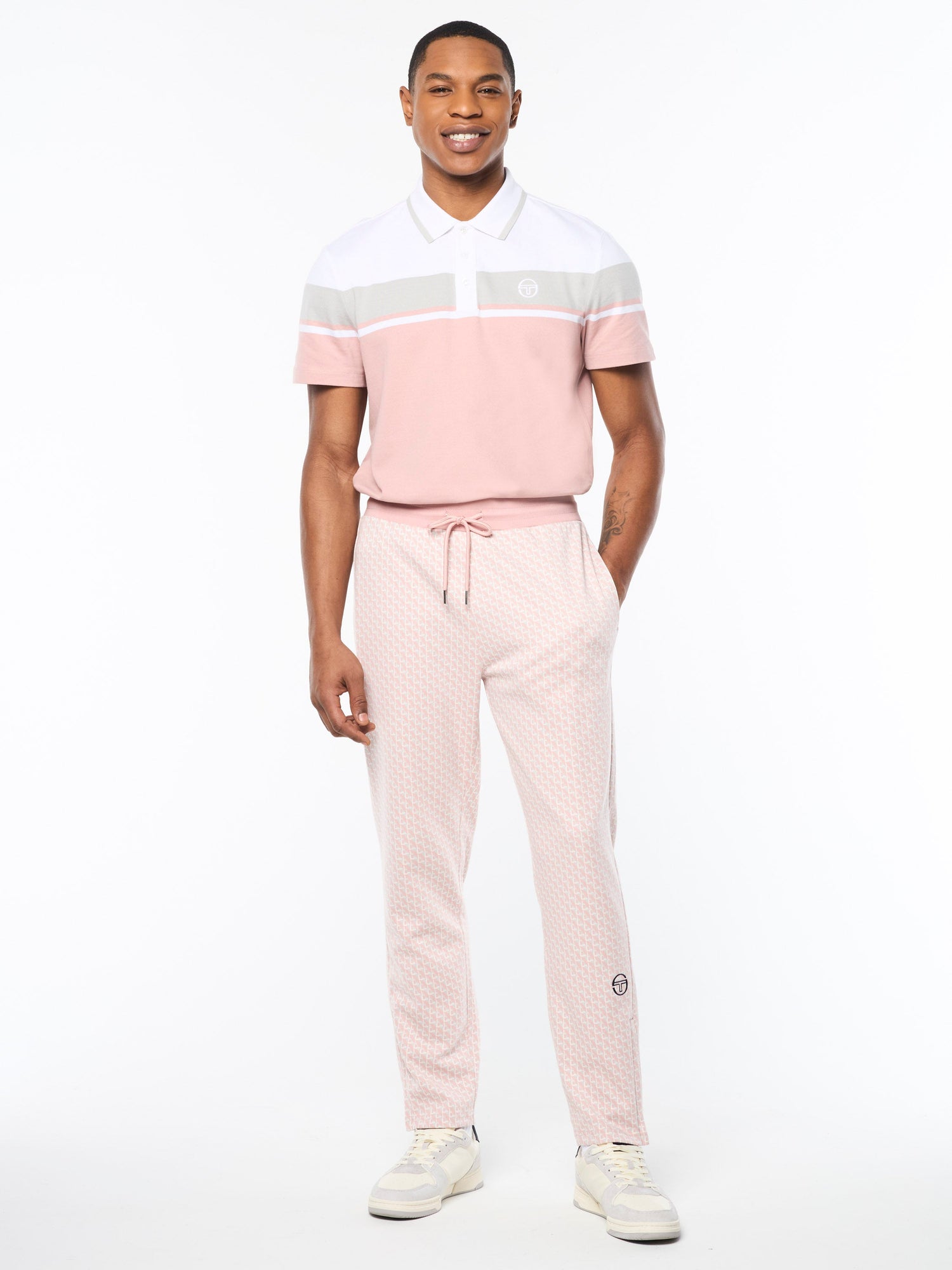 Men | Paolo Knit Track Pant | Pale Mauve
