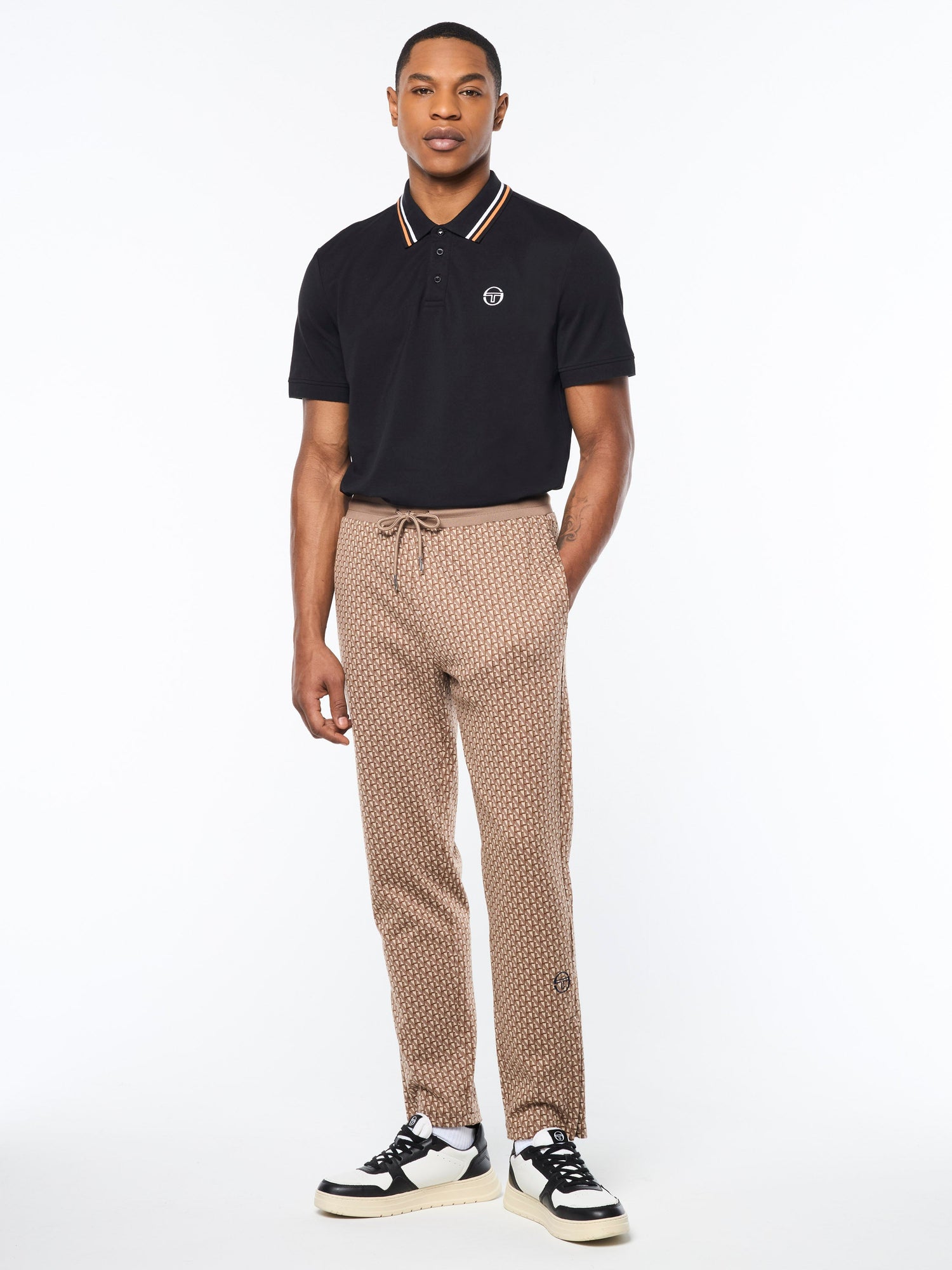 Men | Paolo Knit Track Pant | Taupe Grey