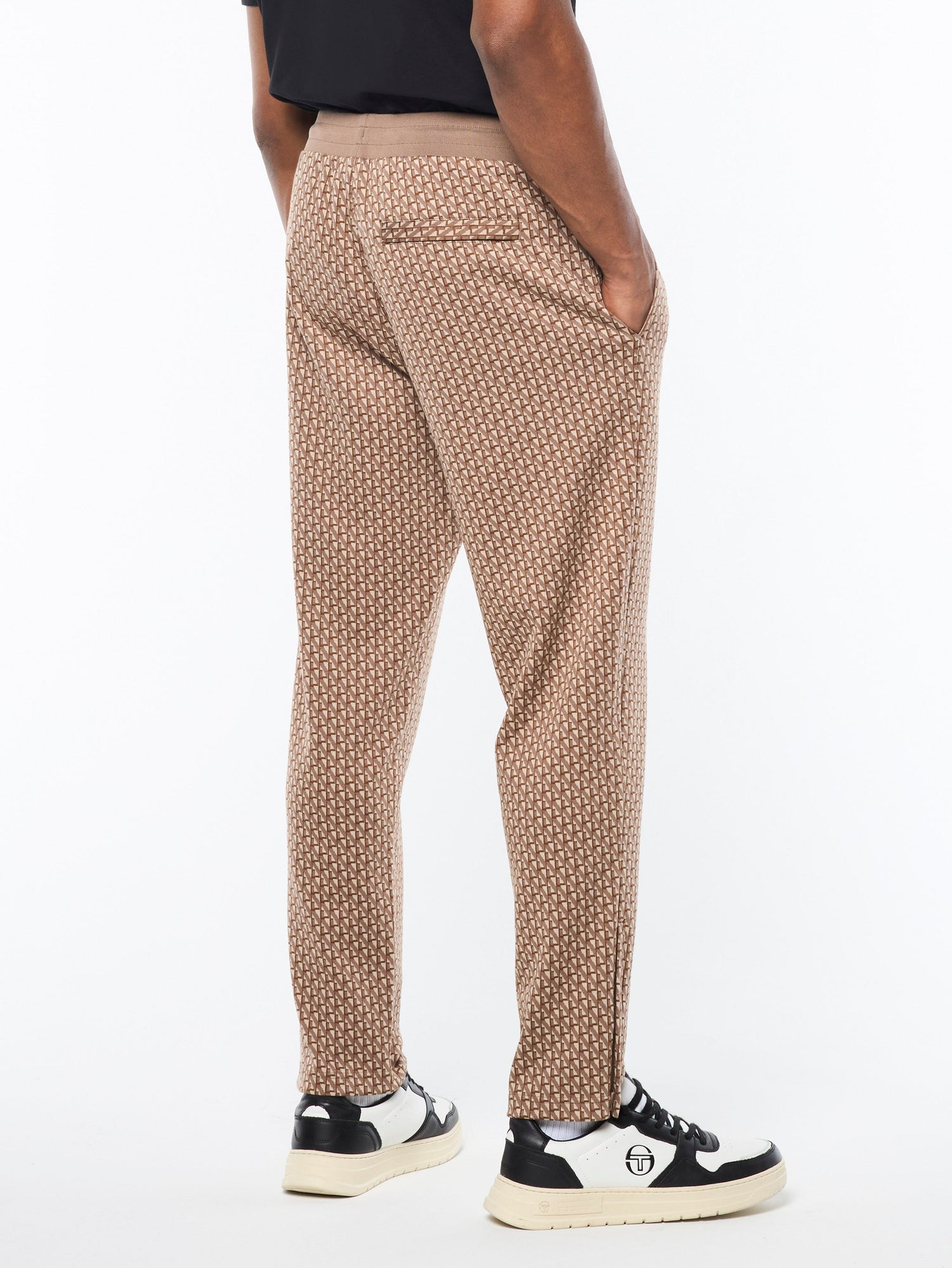 Men | Paolo Knit Track Pant | Taupe Grey