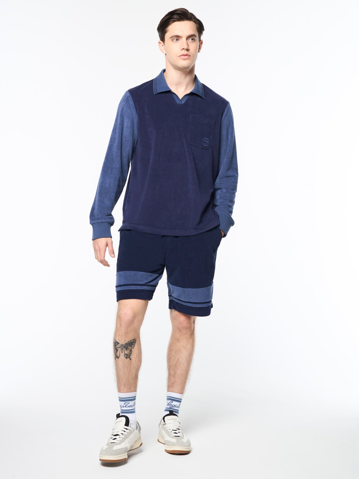 Men | Alvar Long Sleeve Polo | Eclipse