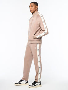 Men | Bussola Track Jacket | Taupe Grey