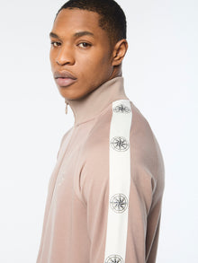 Men | Bussola Track Jacket | Taupe Grey