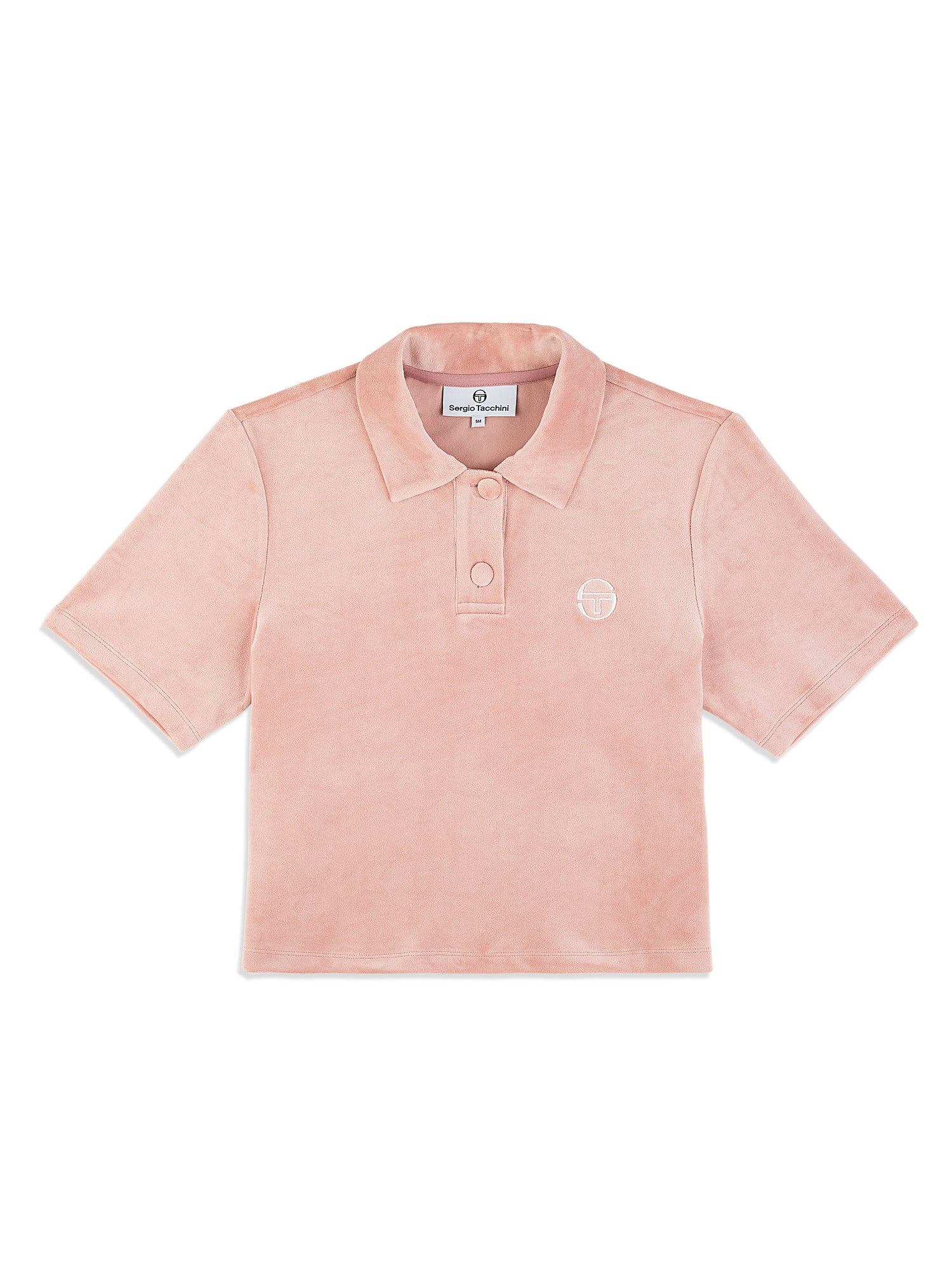 Women | Adele Velour Polo | Pale Mauve