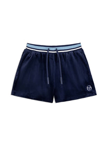 Women | Adele Velour Short | Maritime Blue