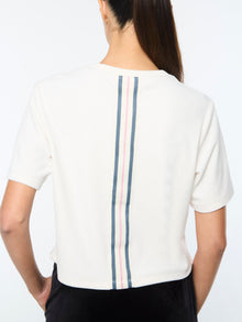Women | Adele Velour T-Shirt | Gardenia