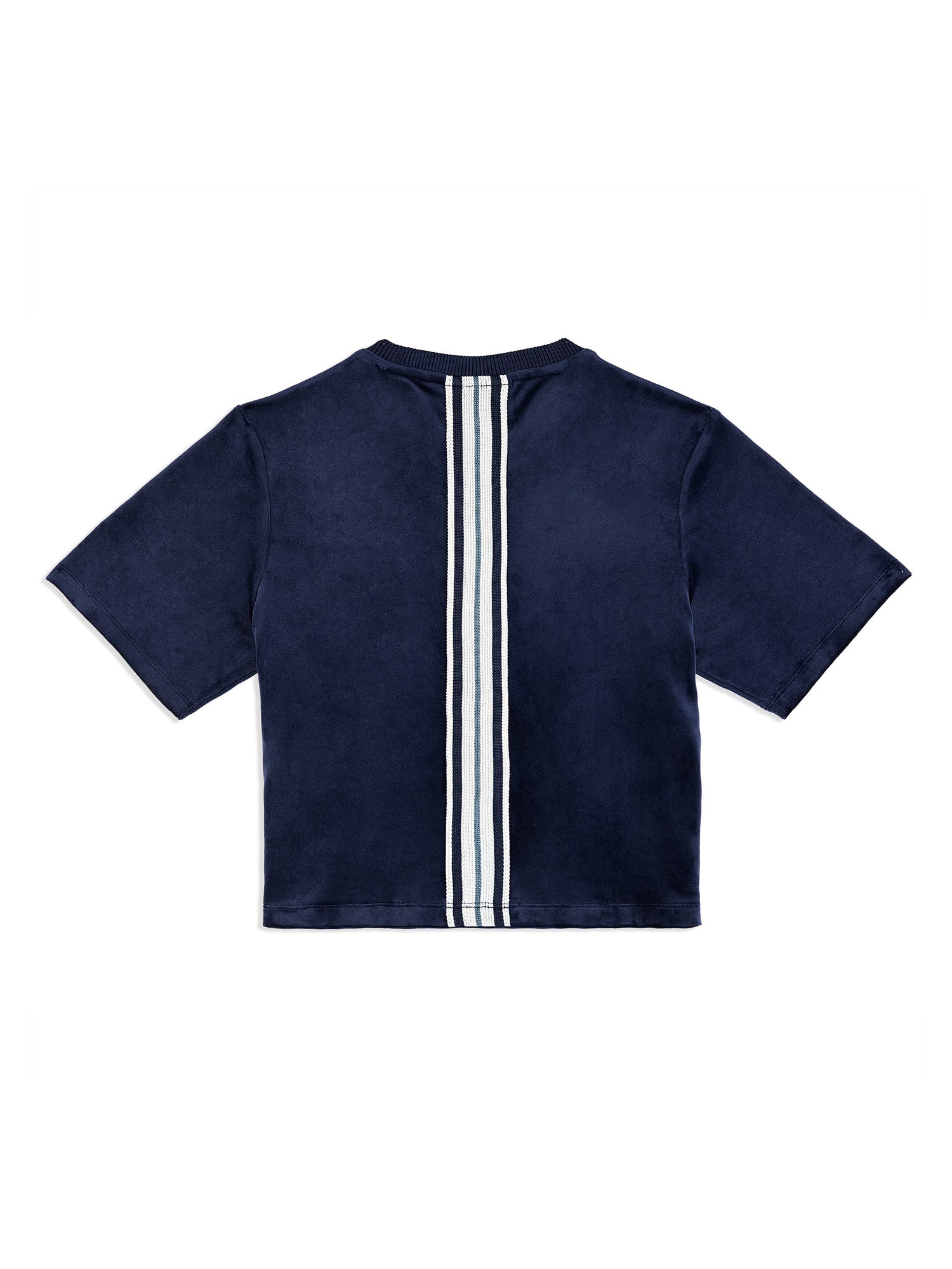 Women | Adele Velour T-Shirt | Maritime Blue