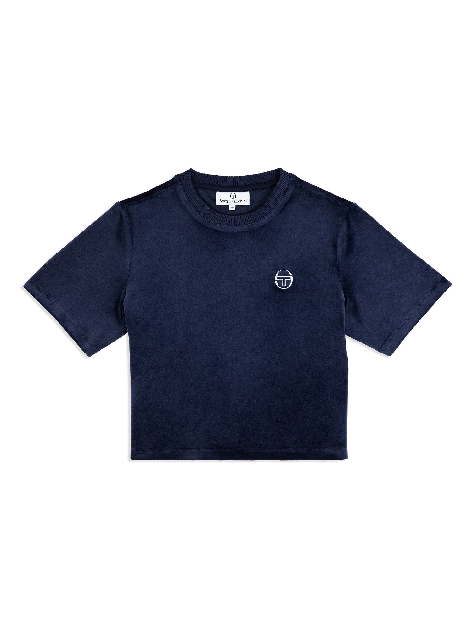 Women | Adele Velour T-Shirt | Maritime Blue