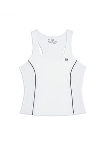 Women | Tessa Scoop Neck Tank | Brilliant White