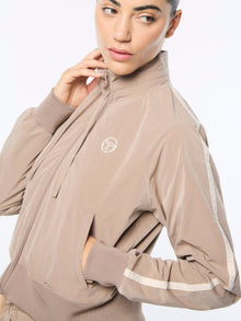 Women | Pippa Track Jacket | Taupe Grey