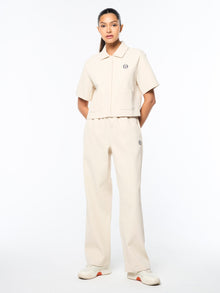 Women | Mia Cropped Shirt | Fog