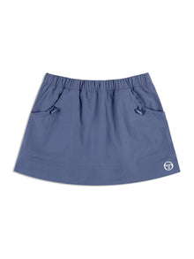 Women | Aria Track Skirt | Blue Indigo