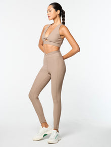 Women | Giulia Sports Bra | Taupe Grey
