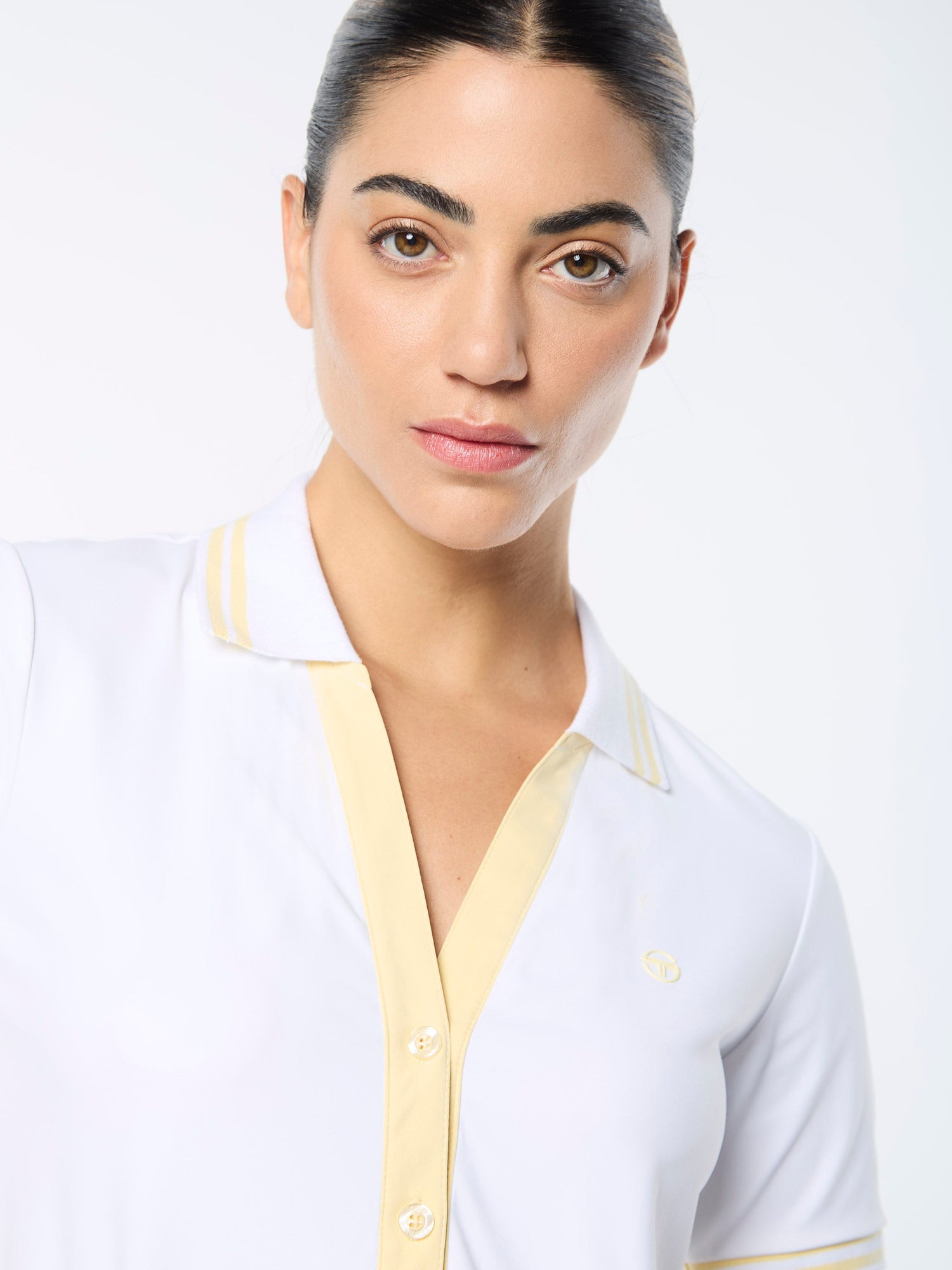 Women | Idalia Cropped Polo | Brilliant White