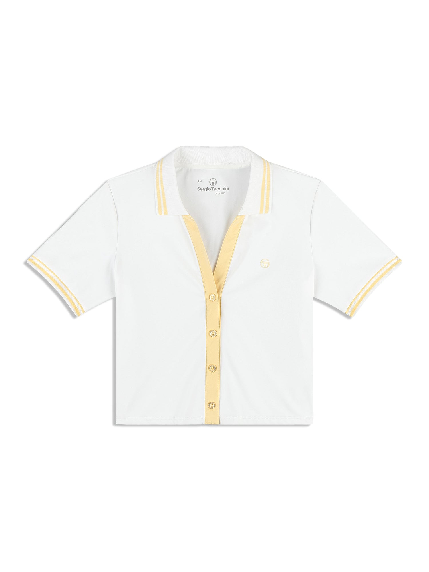 Women | Idalia Cropped Polo | Brilliant White