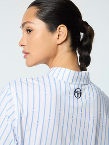 Women | Colonna Cropped Shirt | French Blue