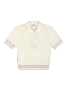 Women | Leila Knit Polo | Gardenia