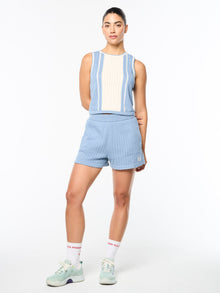 Women | Zola Knit Top | Faded Denim