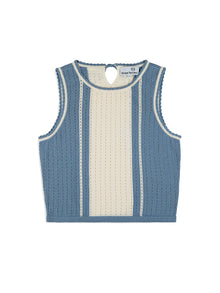 Women | Zola Knit Top | Faded Denim