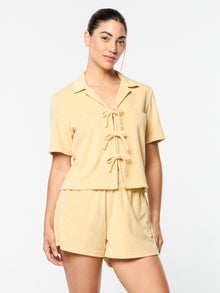 Women | Edda Cropped Shirt | Straw