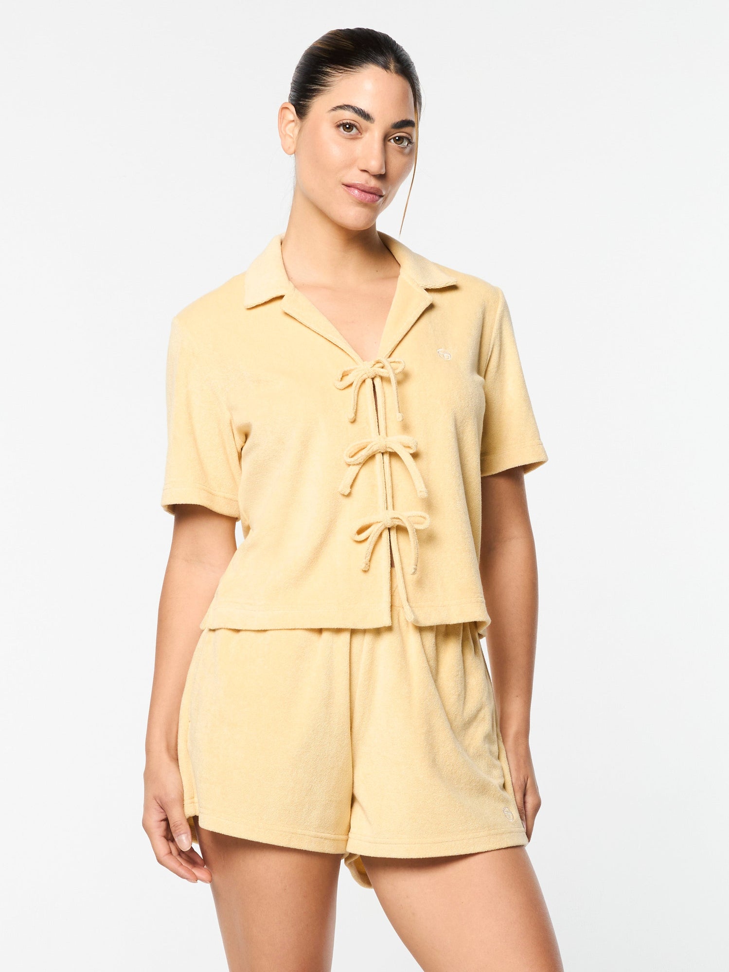 Women | Edda Cropped Shirt | Straw