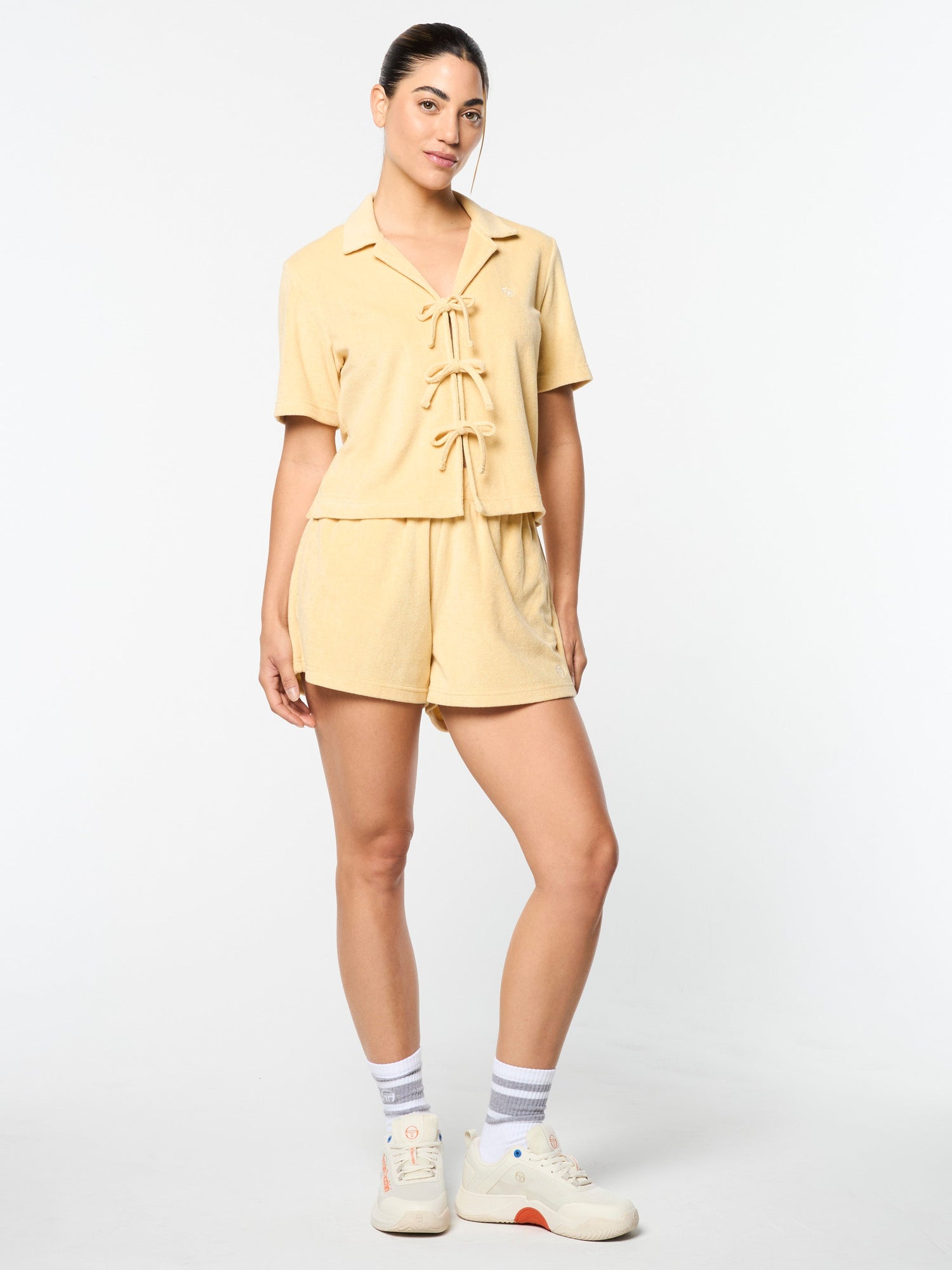 Women | Edda Cropped Shirt | Straw