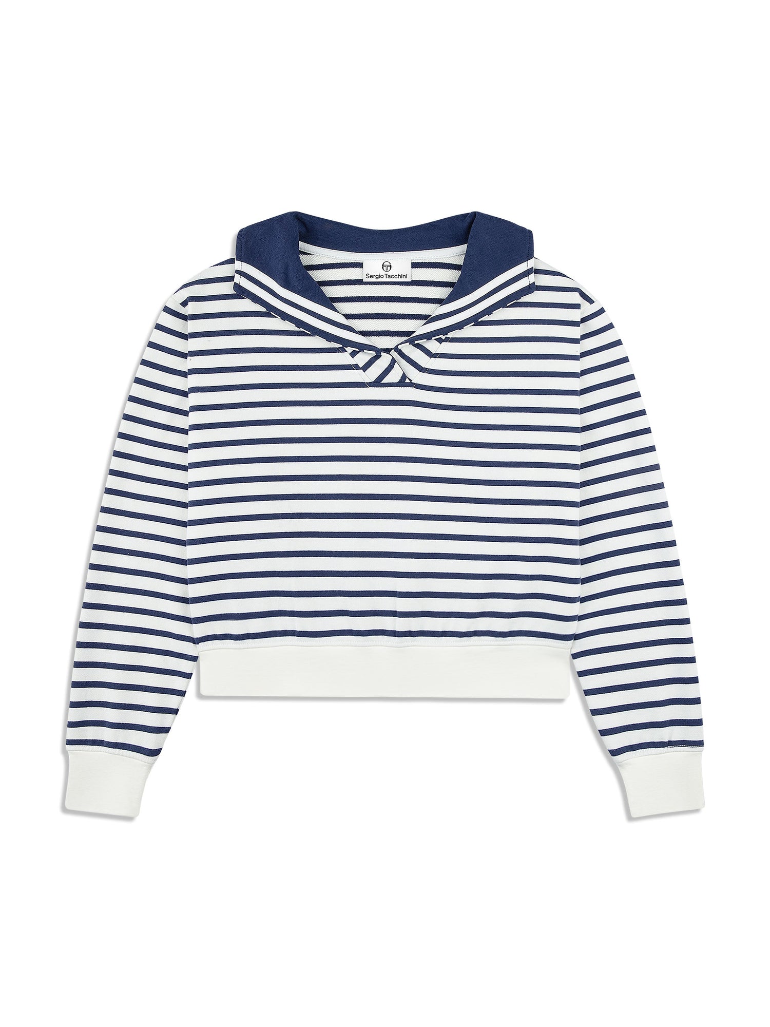 Women | Marina Sailor Collar Sweatshirt | Gardenia