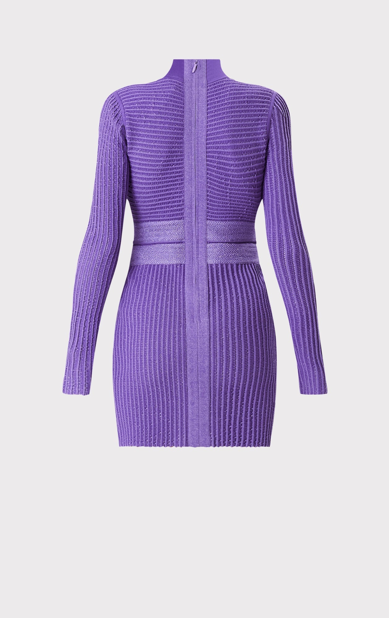 Sheer Striped Mini Dress | Ultraviolet