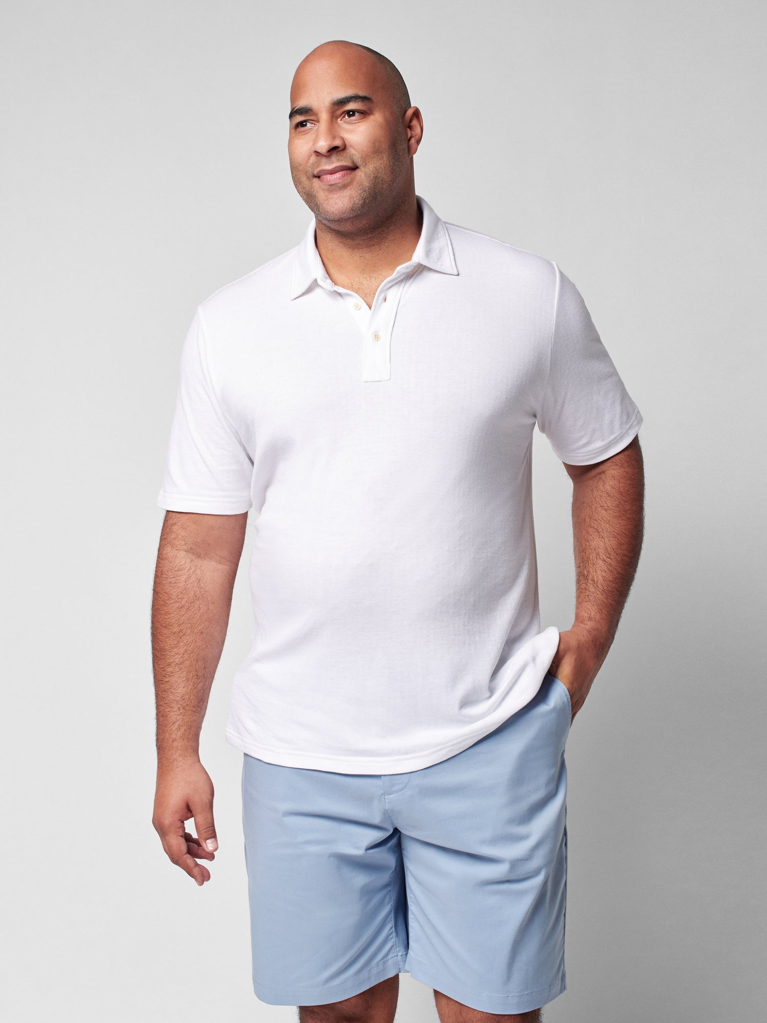 Mens - Cloud Short Sleeve Polo | White