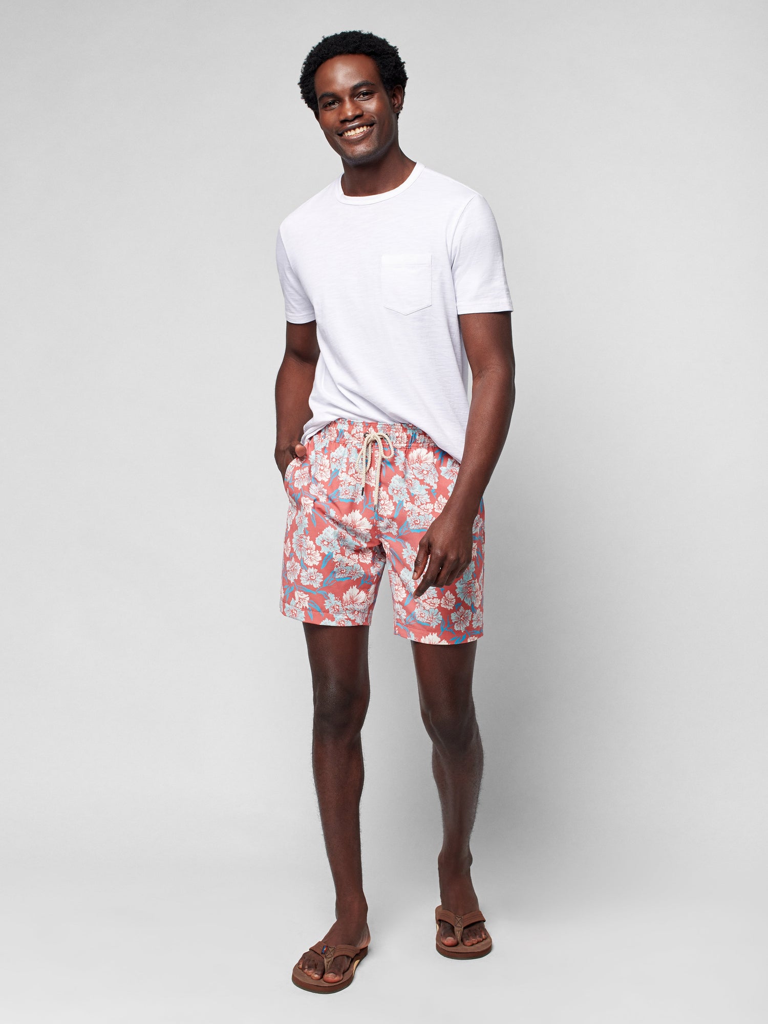 Mens - Beacon Trunk (7") | Red Multi Floral