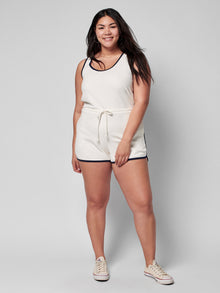 Womens - Cabana Towel Terry Romper | Oyster Multi