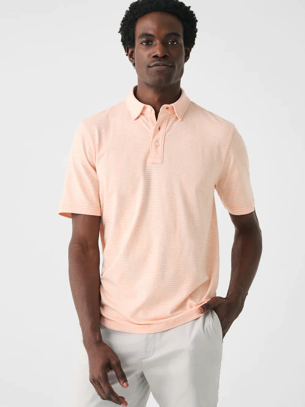 Movement Short Sleeve Polo - Melon Shell Print