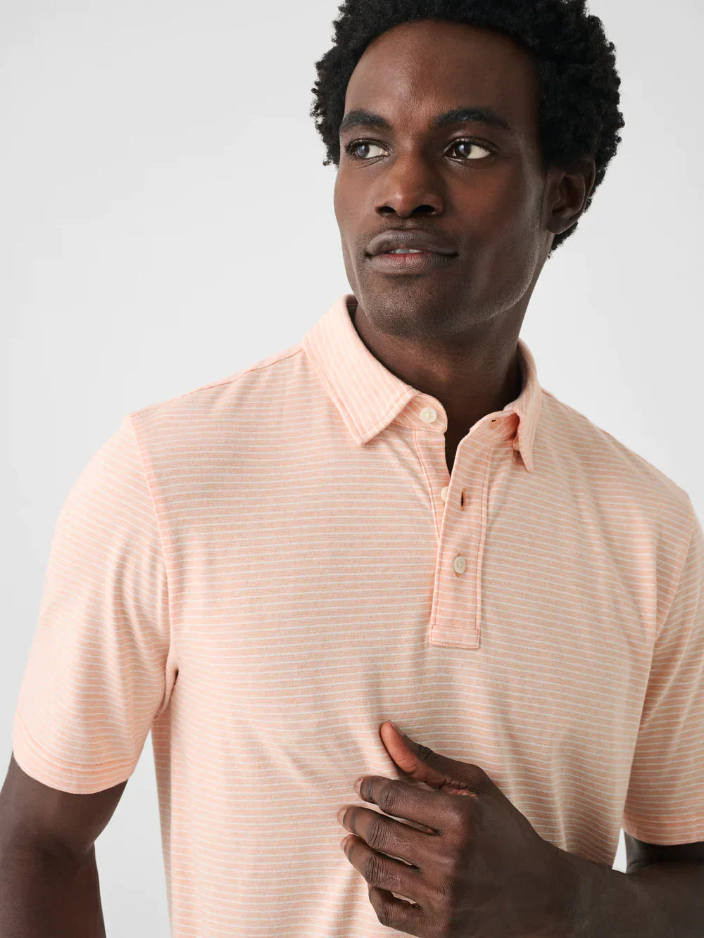 Movement Short Sleeve Polo - Melon Shell Print