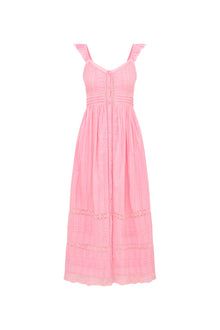 Sufette Cotton Maxi Dress | Strawberry Spritz