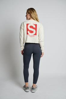 Soul by SoulCycle | Julia Crop Long Sleeve | Cream