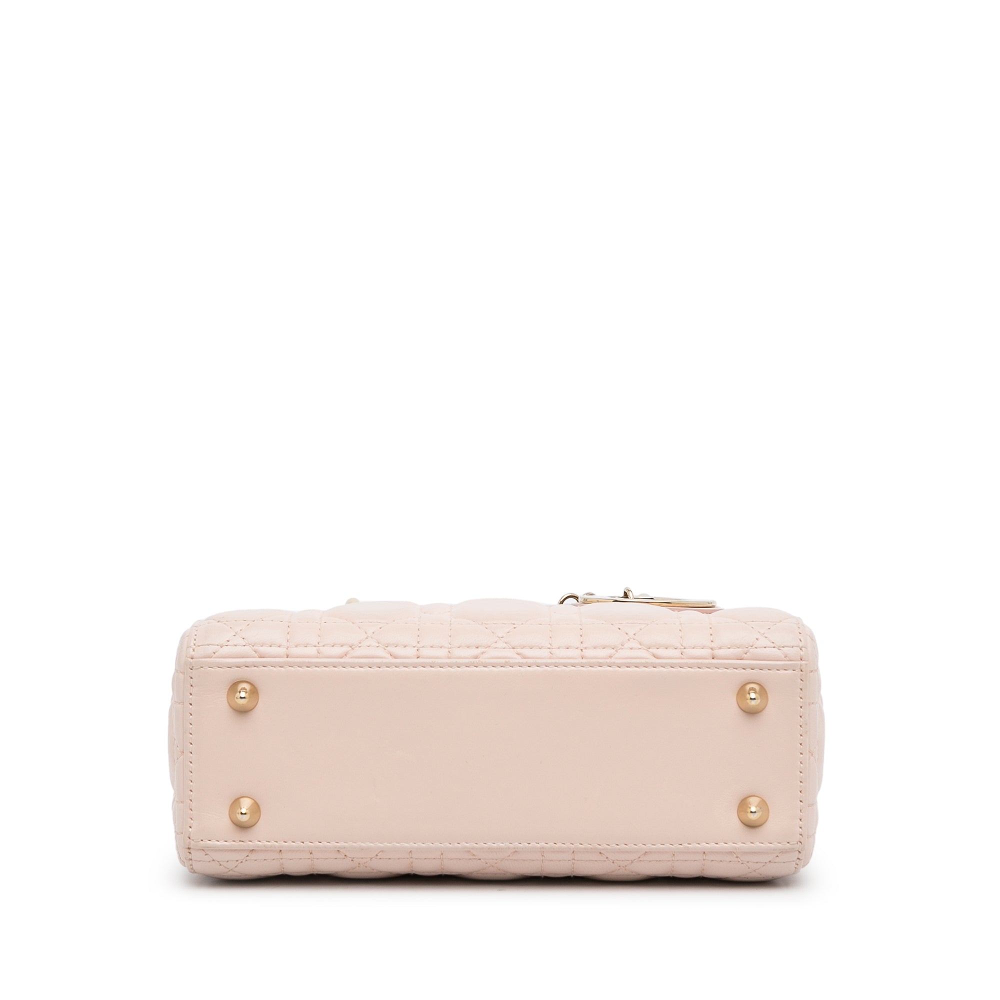 Dior | Pre-Owned Small Lambskin Cannage My ABCLady | Pink/Light Pink