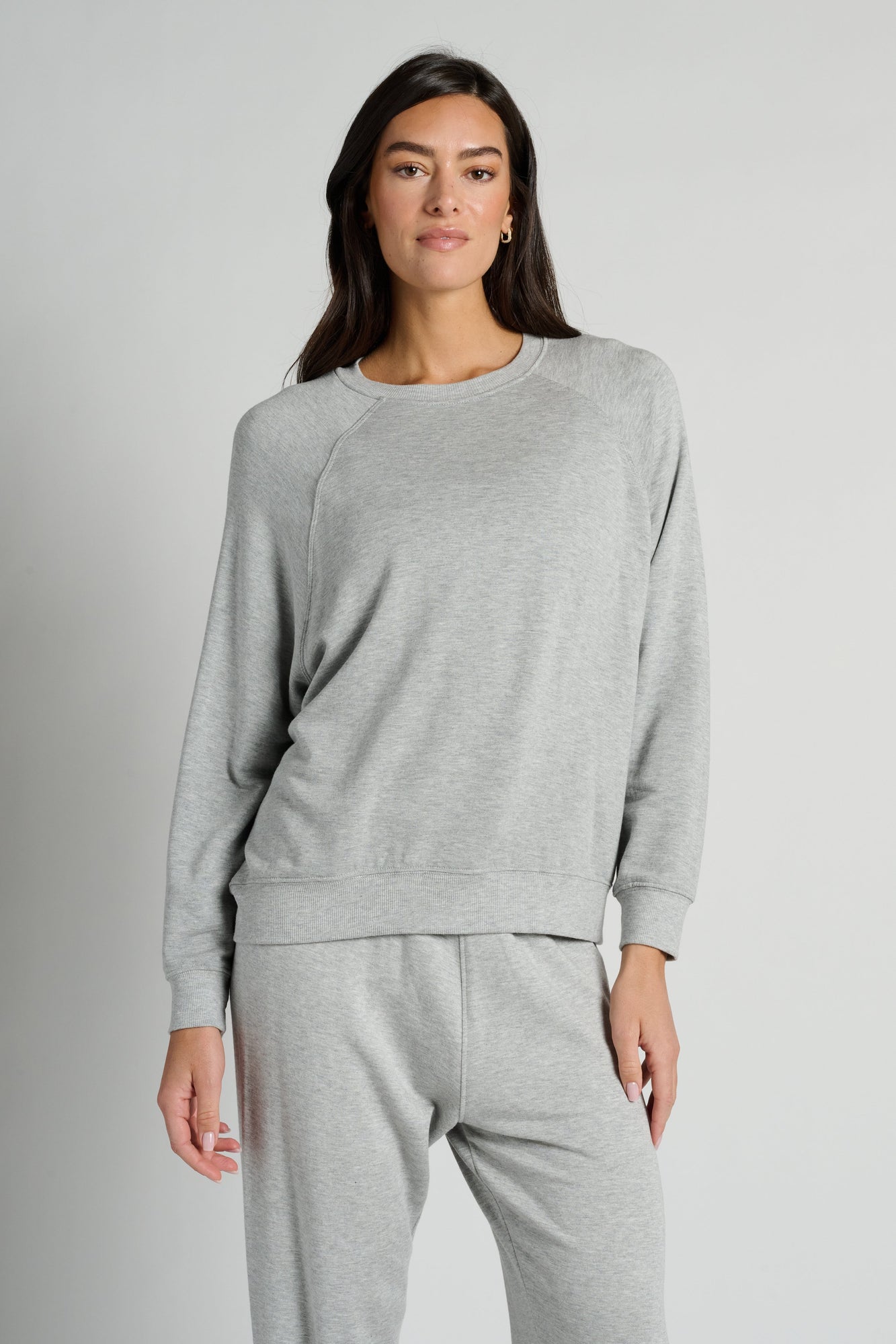 Splits59 | Andie Oversized Fleece Sweatshirt | Grey