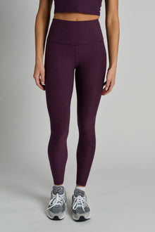 Beyond Yoga | Caught In The Midi Legging | Eggplant Purple Heather