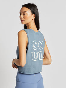 Soul by SoulCycle | The Soul Cafe Smile Renee Tank | Blue