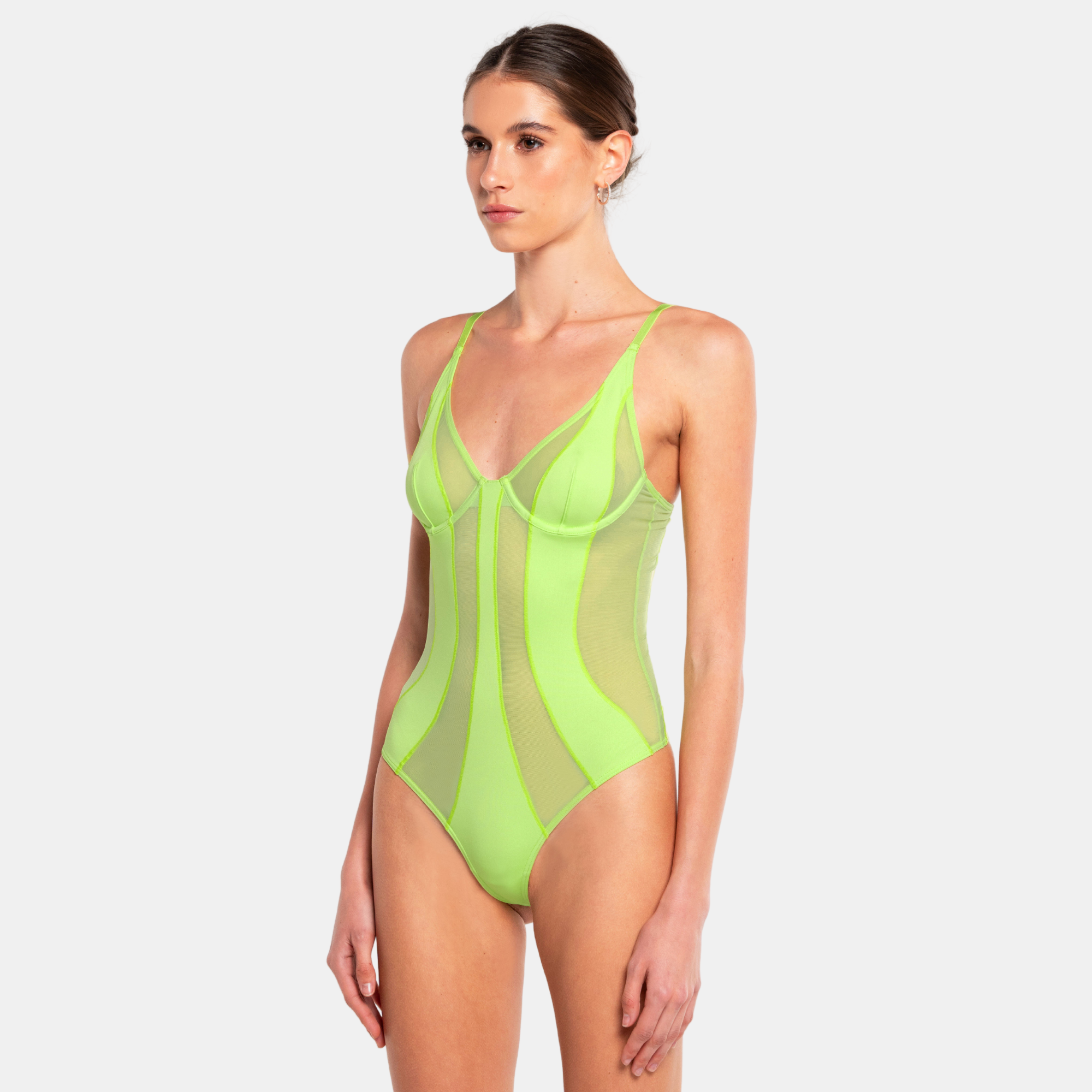 OW Collection SWIRL Bodysuit Account 048 - Mellow Green