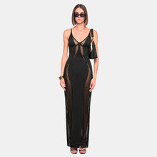 OW Collection SWIRL Maxi Dress Dress 121 - Black