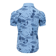 Girl | Moon Diamond Scarlett Puff Sleeve Polo | Wolf Blue