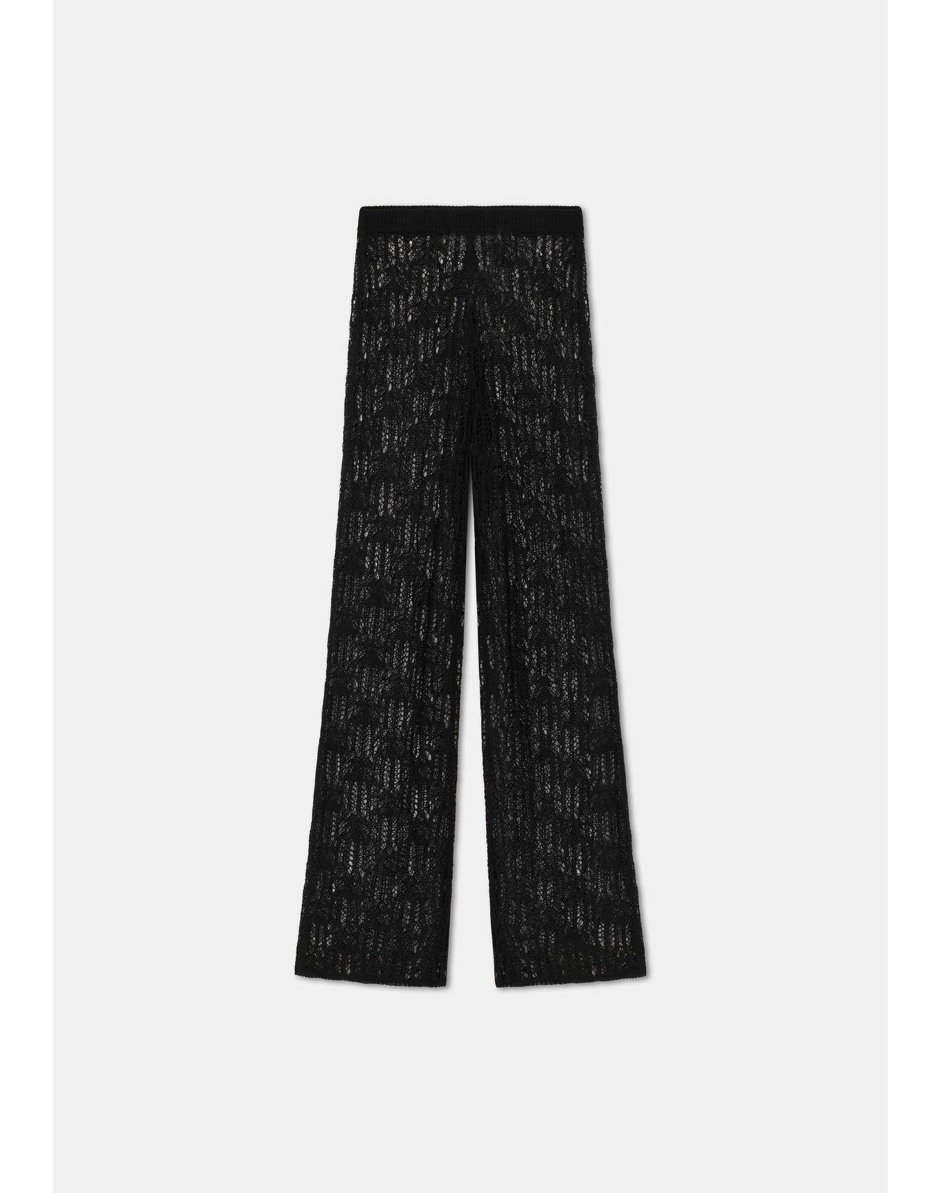 Sadler | Lace Knit Pants | Black