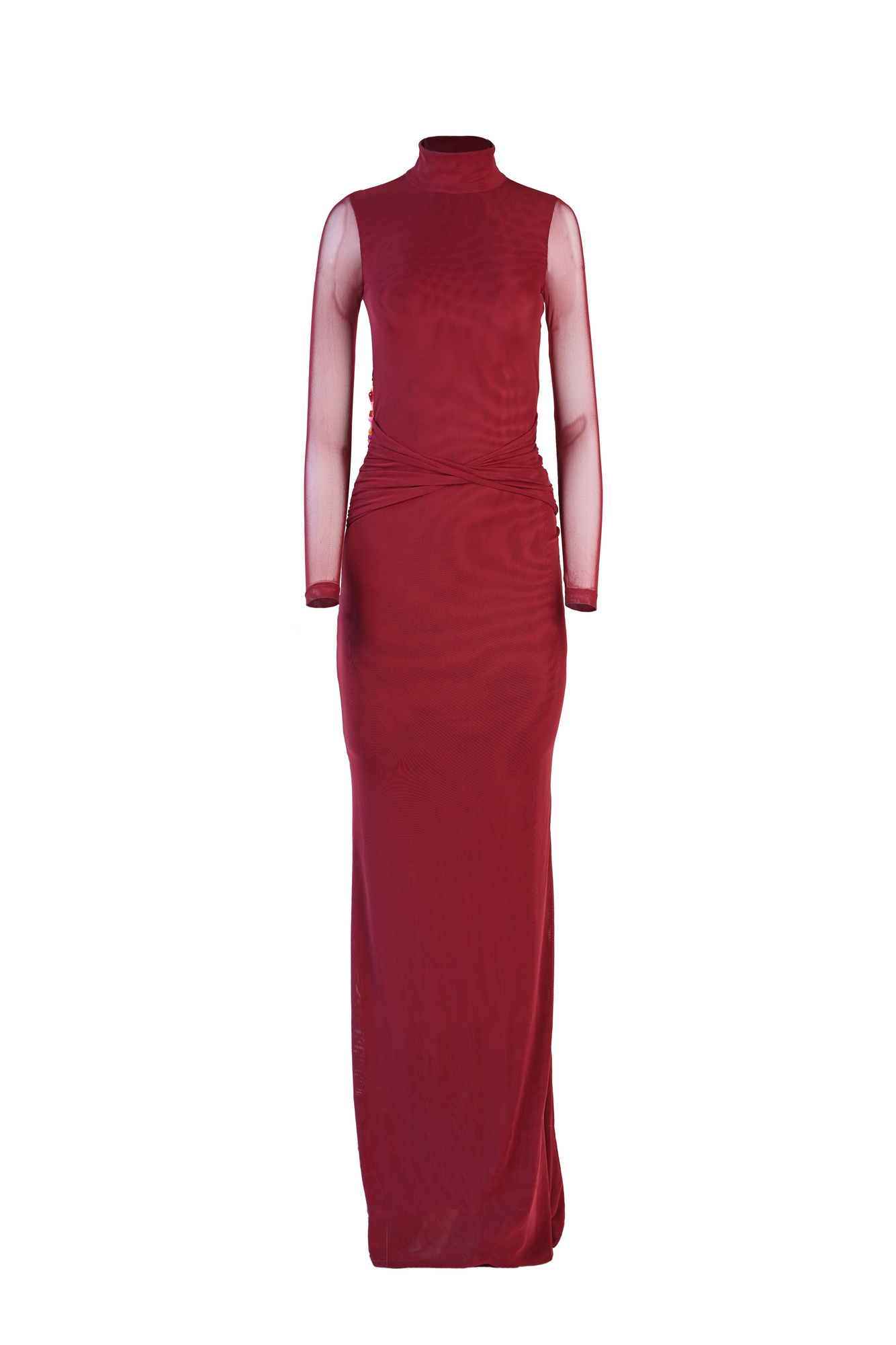 Salome Beaded Dress | Merlot